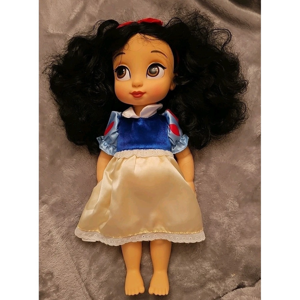 DISNEY STORE SNOW WHITE 15" ANIMATORS' DOLL Princess No Shoes